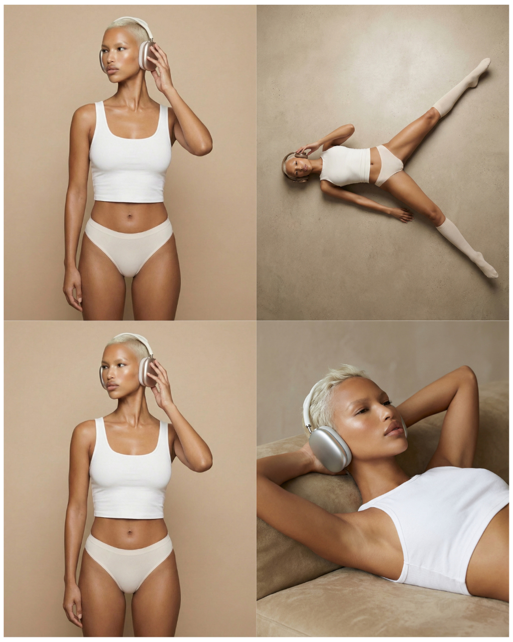 Model with Headphones Image Pack