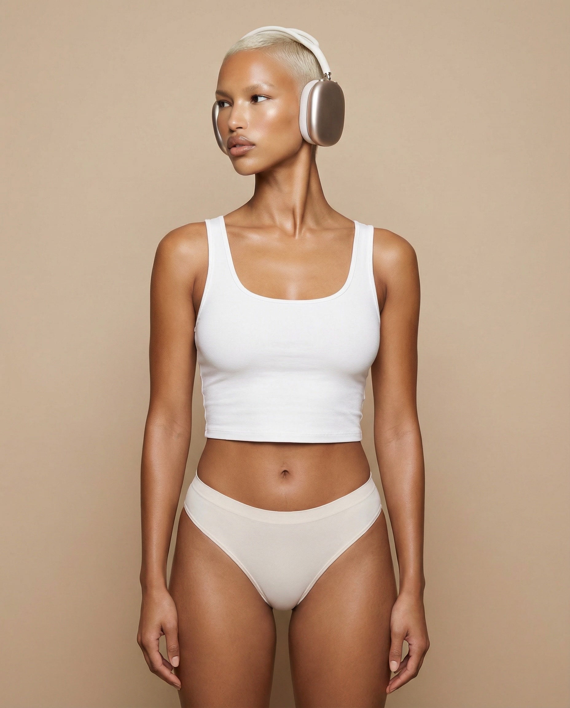 Model with Headphones Image Pack