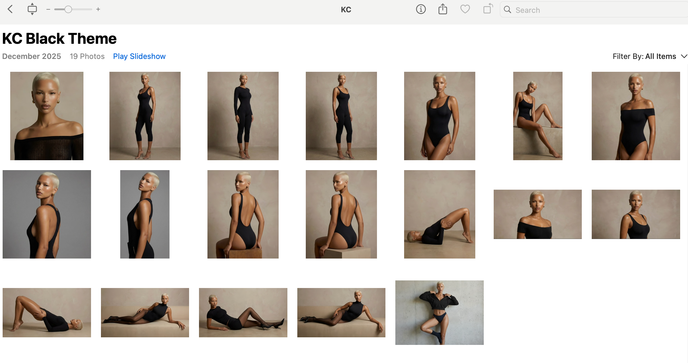 Black Bodysuit Model Image Pack