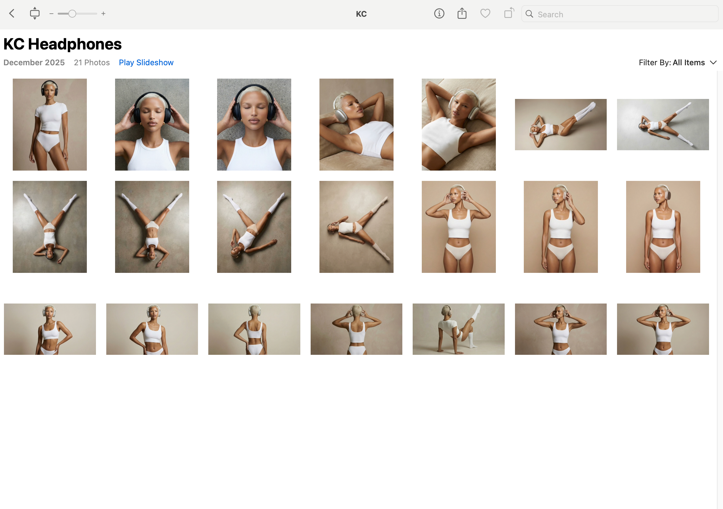 Model with Headphones Image Pack