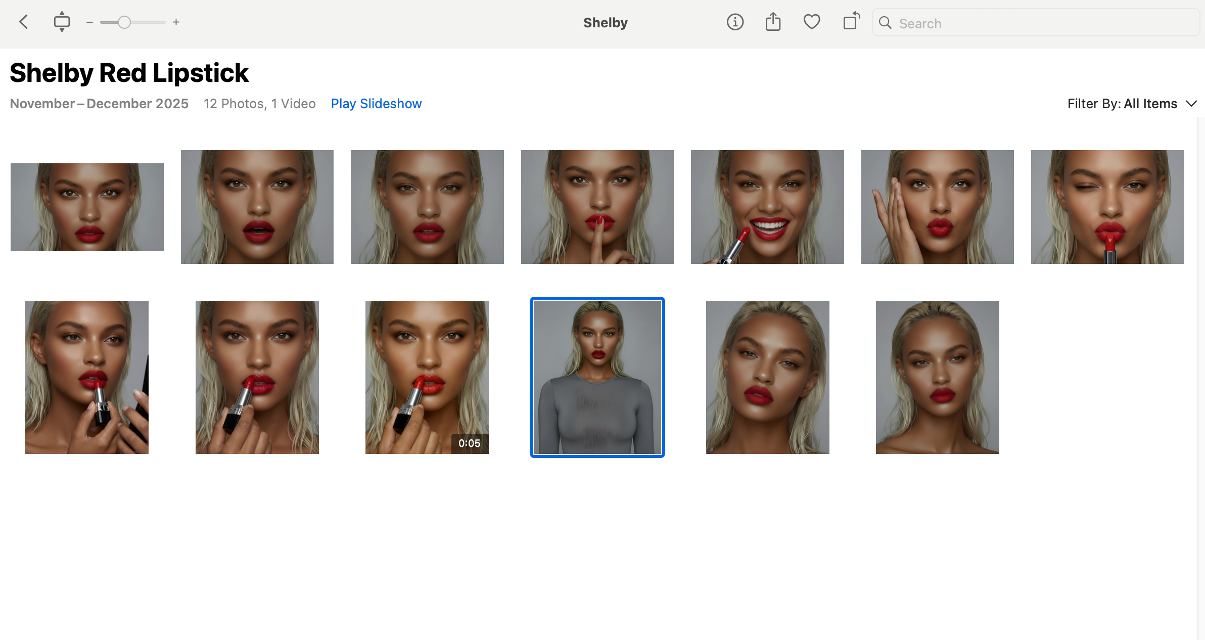 Red Lipstick Model Image Pack
