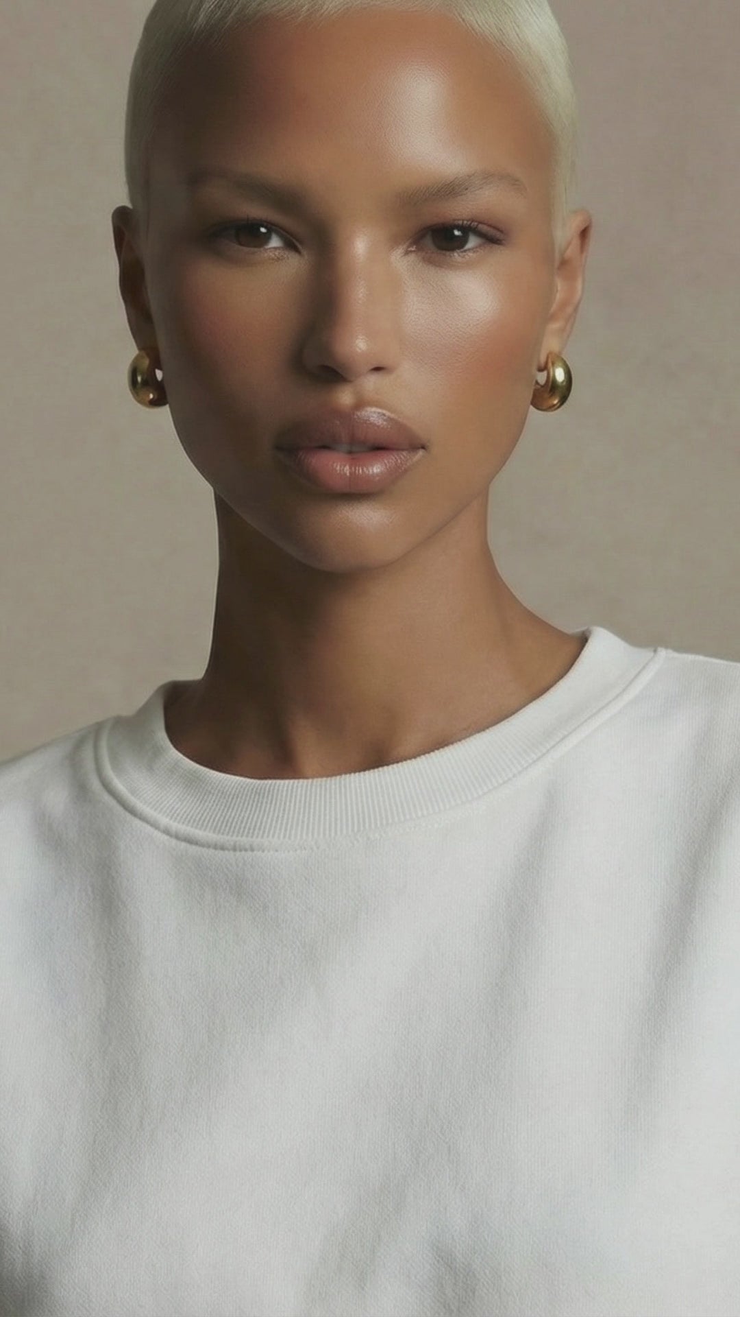 White Sweatshirt Model Image Pack