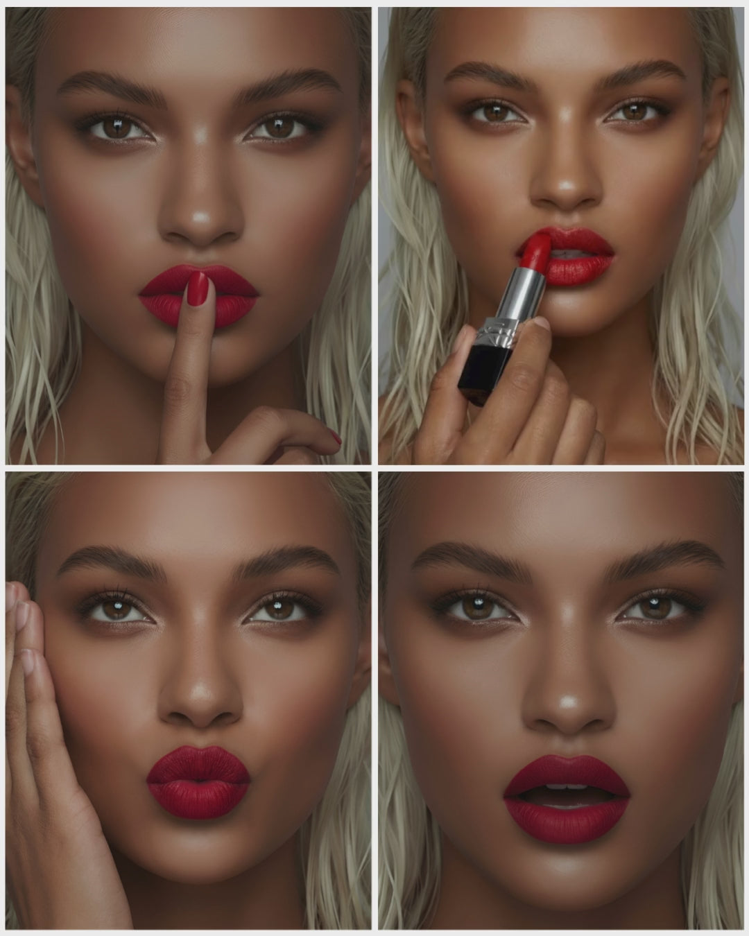 Red Lipstick Model Image Pack
